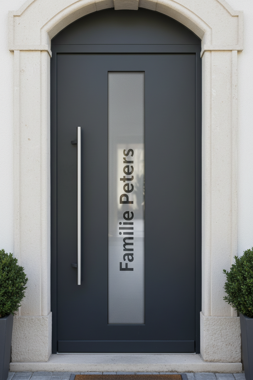 Verticaal glas Familie Peters