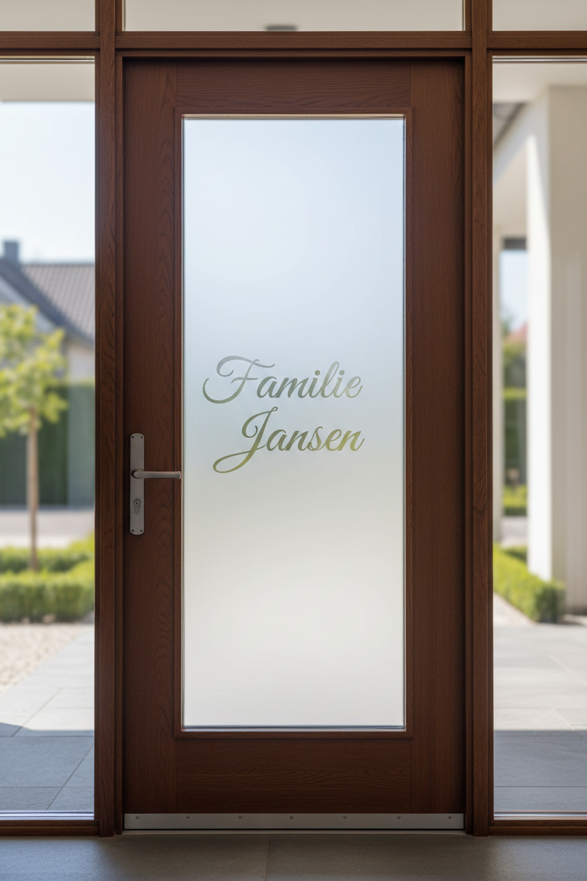 Voordeur sticker Familie Jansen